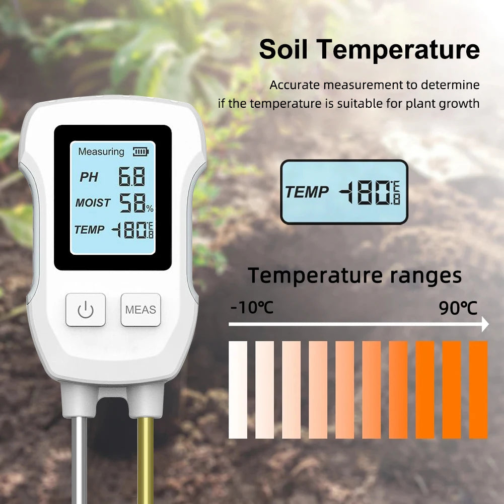 3in1 Digital Soil PH Meter